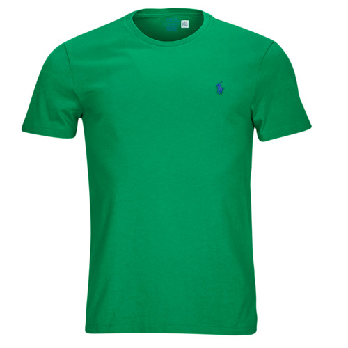 Vêtements Homme T-shirts manches courtes Polo Cream Ralph Lauren T-SHIRT AJUSTE EN COTON Vert