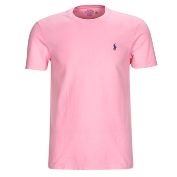 Vêtements Homme T-shirts manches courtes Polo Ralph Lauren T-SHIRT AJUSTE EN COTON Rose / Course Pink
