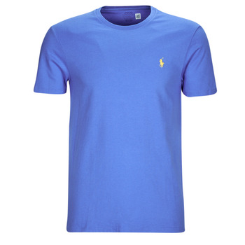 Vêtements Homme T-shirts manches courtes Polo Ralph Lauren T-SHIRT AJUSTE EN COTON Bleu / Summer Blue