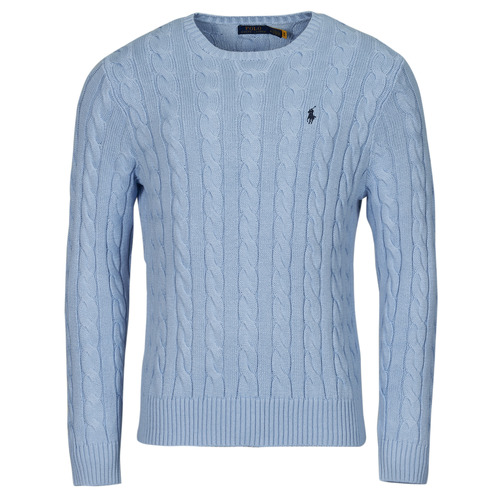 Vêtements Homme Pulls Polos manches longuesn PULL COL ROND MAILLE CABLE Bleu