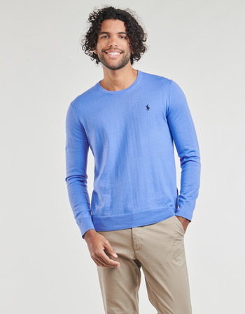Vêtements Homme Pulls Polo Ralph Lauren PULLS COL ROND EN PIMA COTON Bleu / Summer Blue