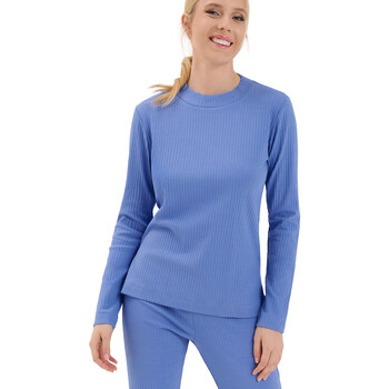 Vêtements Femme Pyjamas / Chemises de nuit Lisca Haut pyjama top manches longues Lucky  Cheek Bleu