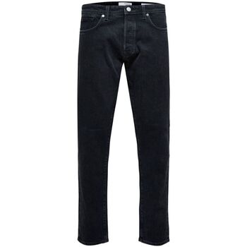 Vêtements Homme print Jeans Selected 16080475-DENIM BLACK Noir