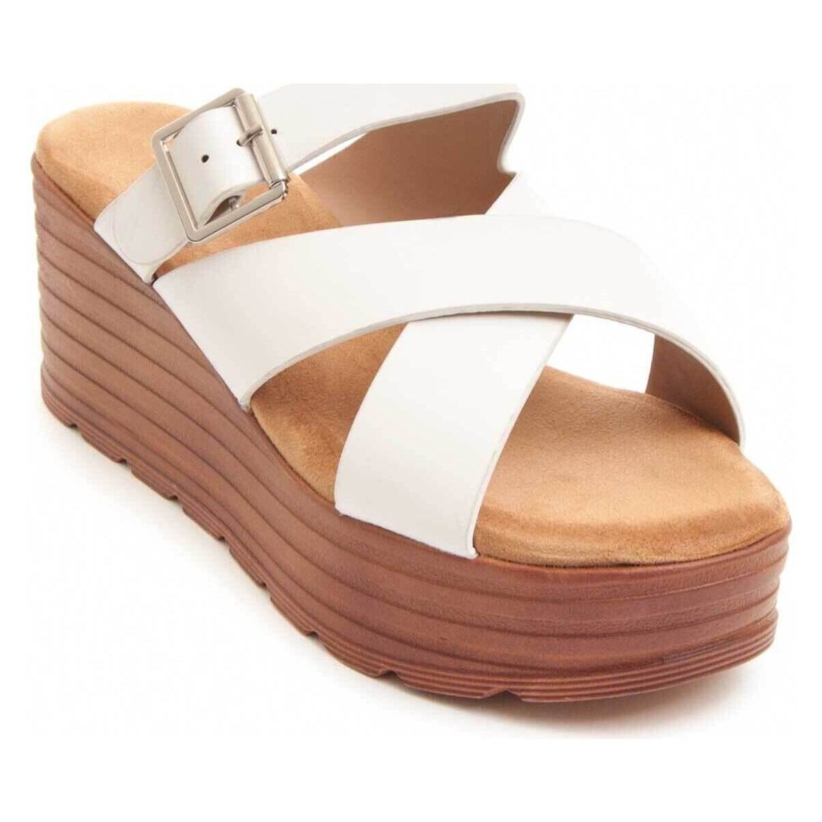 Chaussures Femme Sandales et Nu-pieds Bozoom 83249 Blanc
