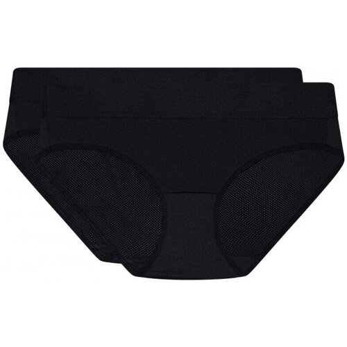 Sous-vêtements Femme Fitness / Training DIM Lot de 2 Culottes Femme Microfibre SPORT Noir Noir