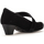 Chaussures Femme Escarpins Gabor Escarpins en velours à talon décroché bloc Noir
