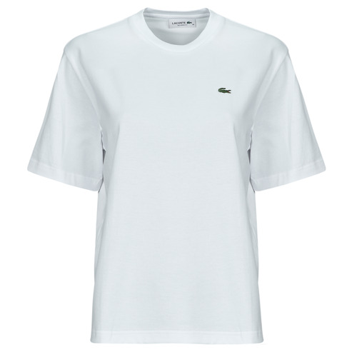 Vêtements Femme T-shirts Beige courtes Lacoste TF7215 Blanc