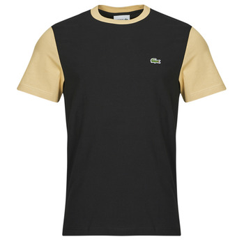 Vêtements Homme T-shirts manches courtes Lacoste Blanc TH1298 Noir / Beuge