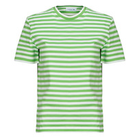 Vêtements Femme T-shirts manches courtes Lacoste plus TF2594 Vert / Blanc