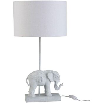 Lampe De Bureau Lampes à poser Jolipa Lampe Eléphant avec abat-jour Blanc