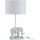 Maison & Déco Lampes à poser Jolipa Lampe Eléphant avec abat-jour Blanc
