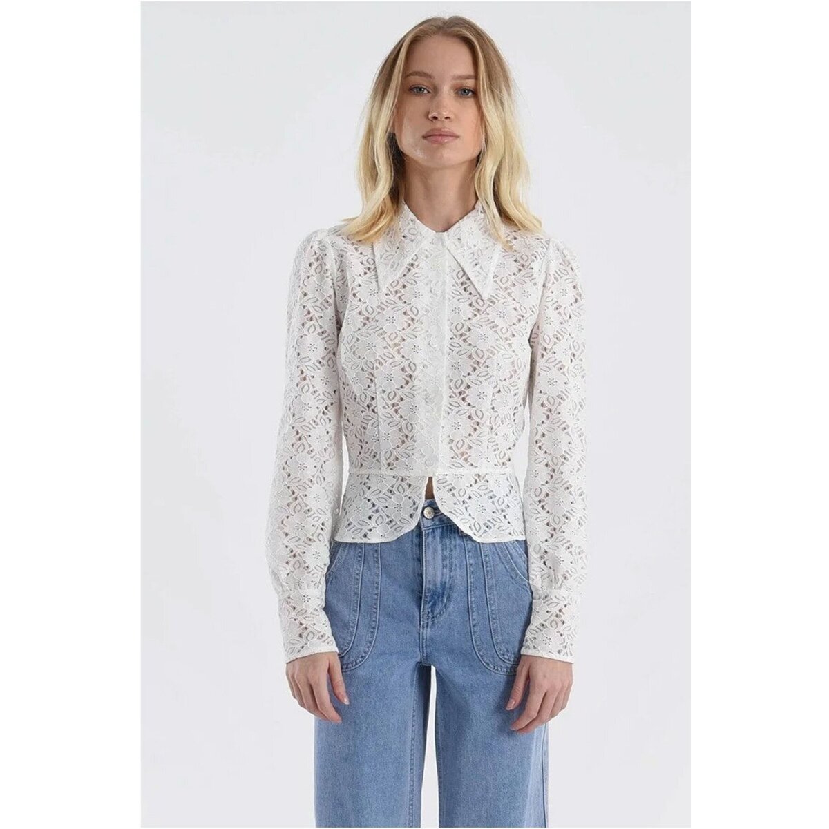 Vêtements Femme Chemises / Chemisiers Molly Bracken TR185BE Blanc