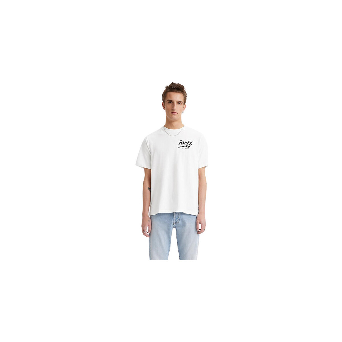 Vêtements Homme T-shirts & Polos Levi's TEE-SHIRT SS RELAXED FIT - POSTER LOGO SSNL WHITE - M Multicolore