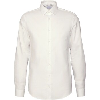 Vêtements Homme Chemises manches longues jeans Calvin Klein Jeans K10K111627 Blanc