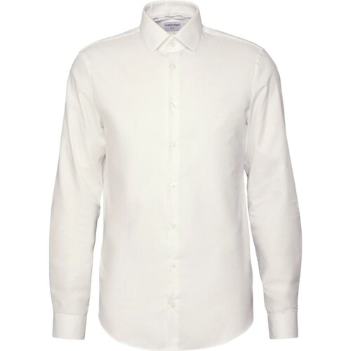 Vêtements Homme Chemises manches longues Calvin Klein jacket Jeans K10K111627 Blanc