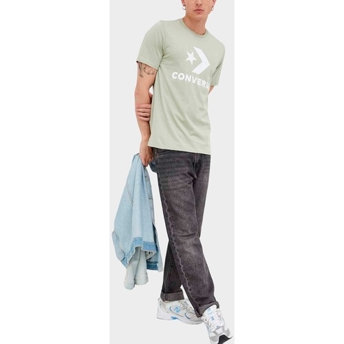 Vêtements Débardeurs / T-shirts sans manche Converse Logo Chev Tee Vert