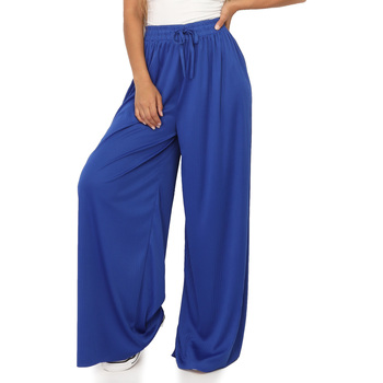 Vêtements Femme Pantalons fluides / Sarouels La Modeuse 67268_P156260 Bleu