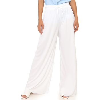 Vêtements Femme Pantalons La Modeuse 67272_P156264 Blanc