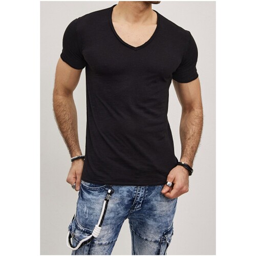 Vêtements Homme SAINT TROPEZ Pullover MilaSZ crema Kebello T-Shirt Noir H Noir