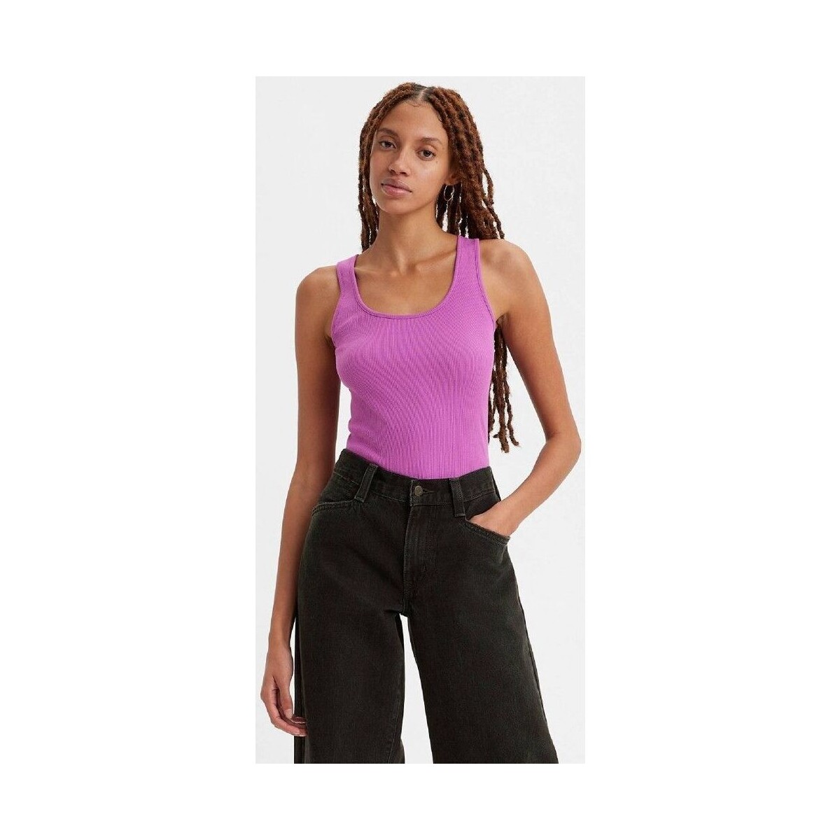 Vêtements Femme Débardeurs / T-shirts sans manche Levi's A5906 0004 - FIT TANL-IRIS ORCHID Violet