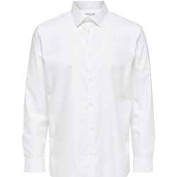 Vêtements Femme Chemises / Chemisiers Selected Regethan Classic Overhemd Wit Blanc