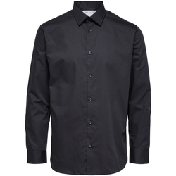 Vêtements Femme Chemises / Chemisiers Selected Regethan Classic Overhemd Zwart Noir