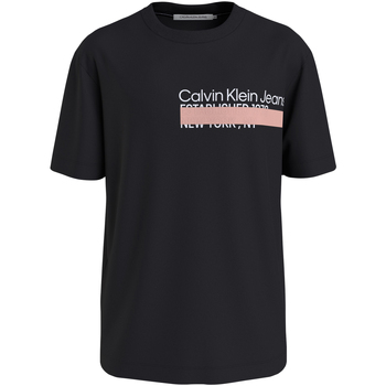Vêtements Homme T-shirts & Polos Calvin Klein Big & Tall T-shirt coton col rond Noir