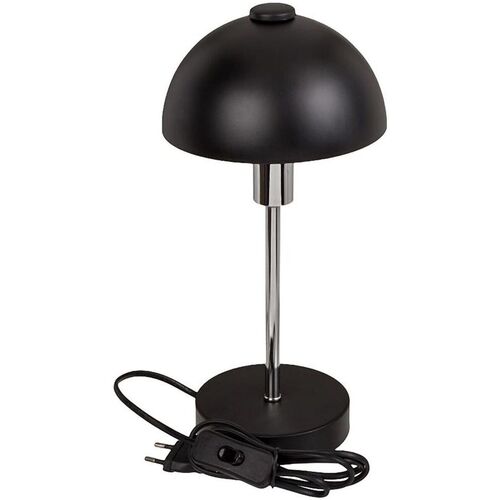 Lampe En Grès Ocre Brun Et Lampes à poser Out Of The Blue Lampe de table noire en métal 32 cm Noir