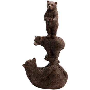 Maison & Déco Statuettes et figurines Amadeus Statuette de décoration totem d'ours Marron