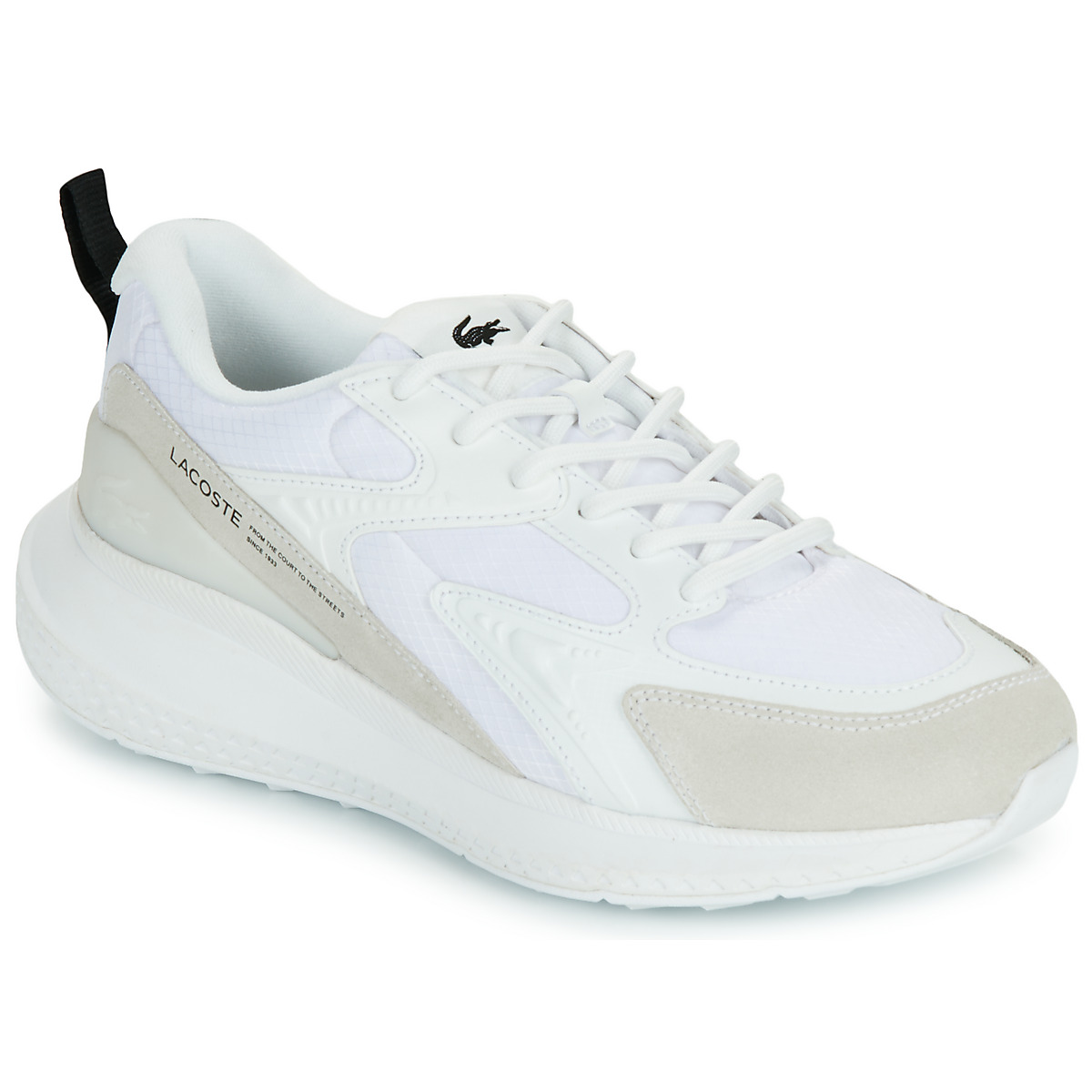 Chaussures Homme Baskets basses sma Lacoste L003 EVO Blanc