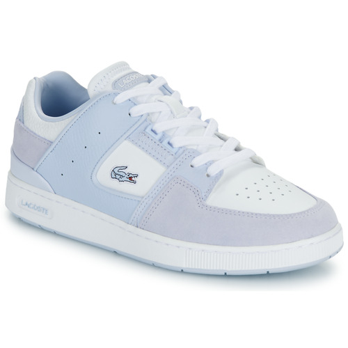 Chaussures Femme Baskets basses sneakers Lacoste COURT CAGE Blanc / Bleu