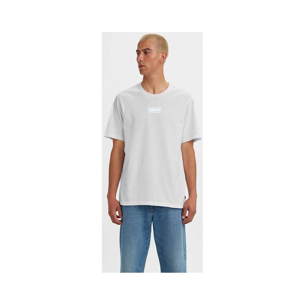 Vêtements Homme T-shirts & Polos Levi's 16143 0831 RELAXED FIT-TAPE WHITE Gris