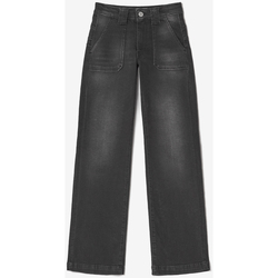 Vêtements Fille Jeans NEWLIFE - JE VENDS Pulp flare taille haute jeans noir Noir