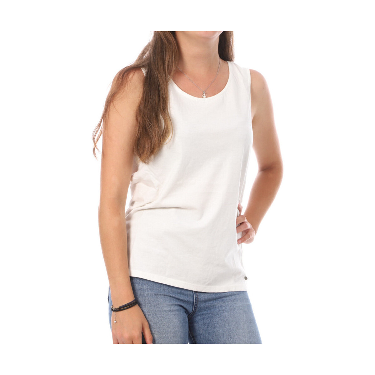 Vêtements Femme Débardeurs / T-shirts sans manche Teddy Smith 31111644D Blanc