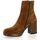 Chaussures Femme Boots Angelica Boots cuir velours Marron