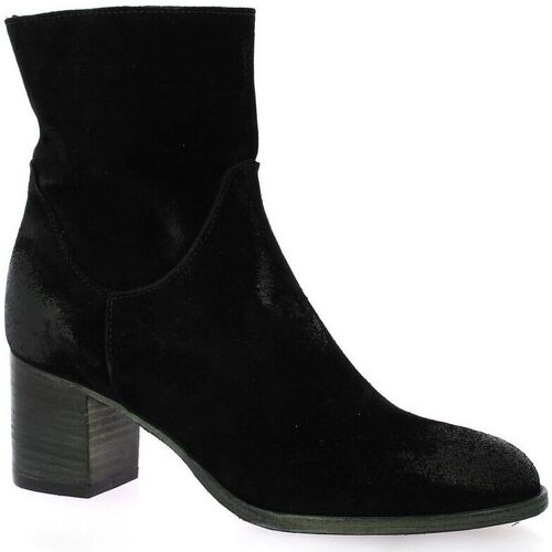 Chaussures Femme Casual Attitude nous a concocté une paire de boots pour traverser lhiver en douceur Boots cuir velours Noir