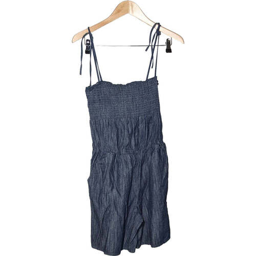 Vêtements Femme striped short-sleeve dress Blu Jacqueline Riu combi-short  40 - T3 - L Bleu Bleu