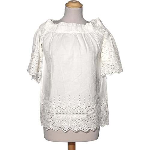 Vêtements Femme T-shirts burlon & Polos H&M top manches courtes  34 - T0 - XS Blanc Blanc