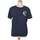 Vêtements Femme T-shirts striped-edge & Polos Cerruti 1881 top manches courtes  40 - T3 - L Bleu Bleu