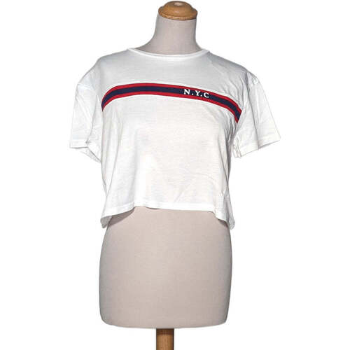 Vêtements Femme Gianluca - Lart H&M top manches courtes  34 - T0 - XS Blanc Blanc