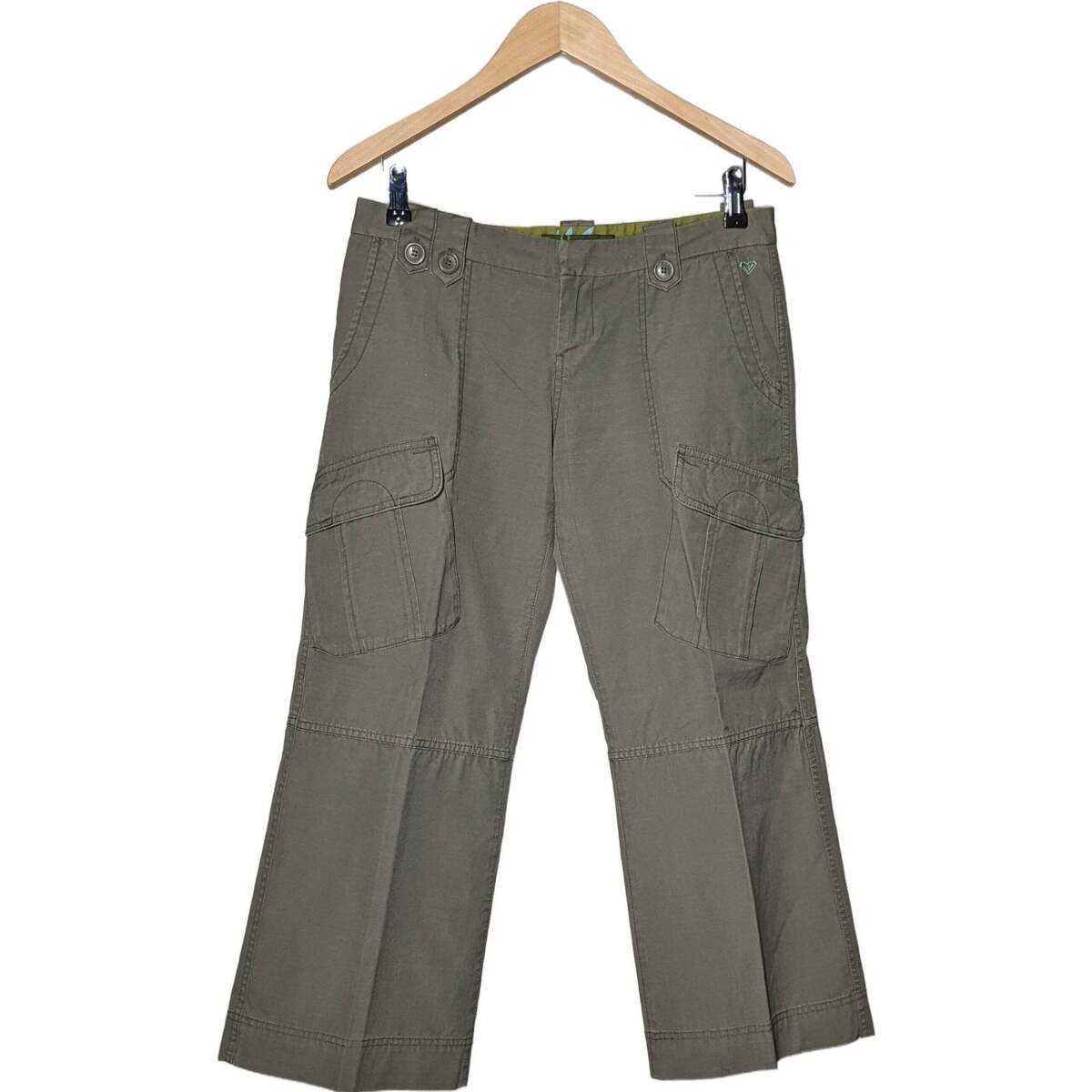 Vêtements Femme Pantalons Roxy pantalon droit femme  38 - T2 - M Vert Vert