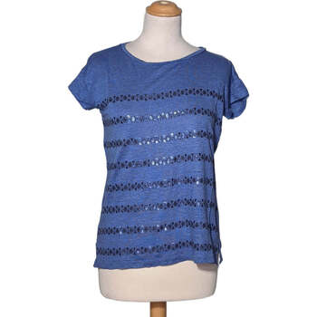 Vêtements Femme Tops / Blouses Comptoir Des Cotonniers Top Manches Courtes  34 - T0 - Xs Bleu