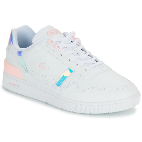 Chaussures Fille Baskets basses watch Lacoste T-CLIP Blanc
