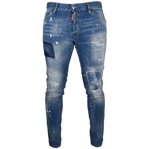 Vêtements Homme Jeans Dsquared kiko kostadinov contrast panel wide leg trousers item Bleu
