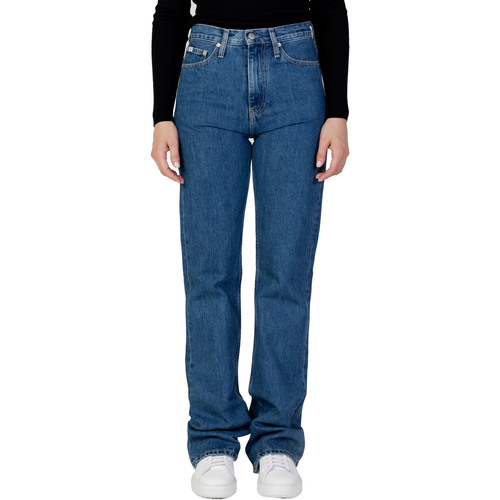 Vêtements Femme JEANS long-sleeved bootcut Calvin Klein JEANS long-sleeved J20J221803 Bleu