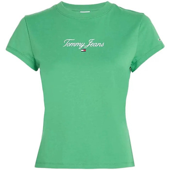 Vêtements Femme T-shirts Waves manches courtes Tommy Jeans jersey Vert