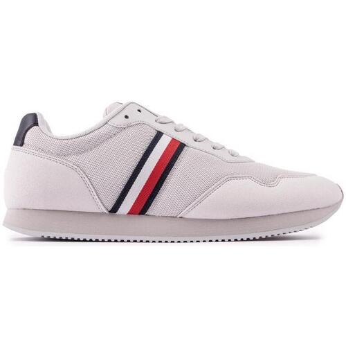 Chaussures Homme Baskets mode Tommy Hilfiger Elevated Vulc Baskets Style Course Gris