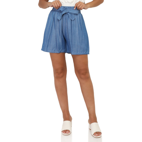 Vêtements Femme MODE Shorts / Bermudas La Modeuse 67282_P156286 Bleu