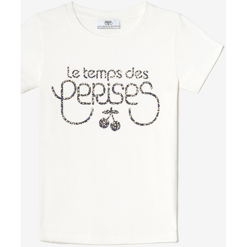 Vêtements Fille T-shirts & Polos Lauren Ralph Lauises T-shirt mamougi écru imprimé Marron