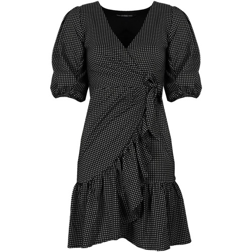 Vêtements Femme Robes courtes Guess W2GK65KB450 Noir